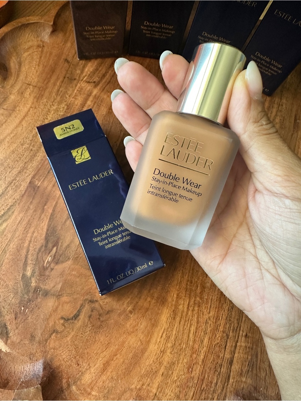 5N2 NEW Estee Lauder Double Wear Stay-in-Place Makeup - Amber Honey